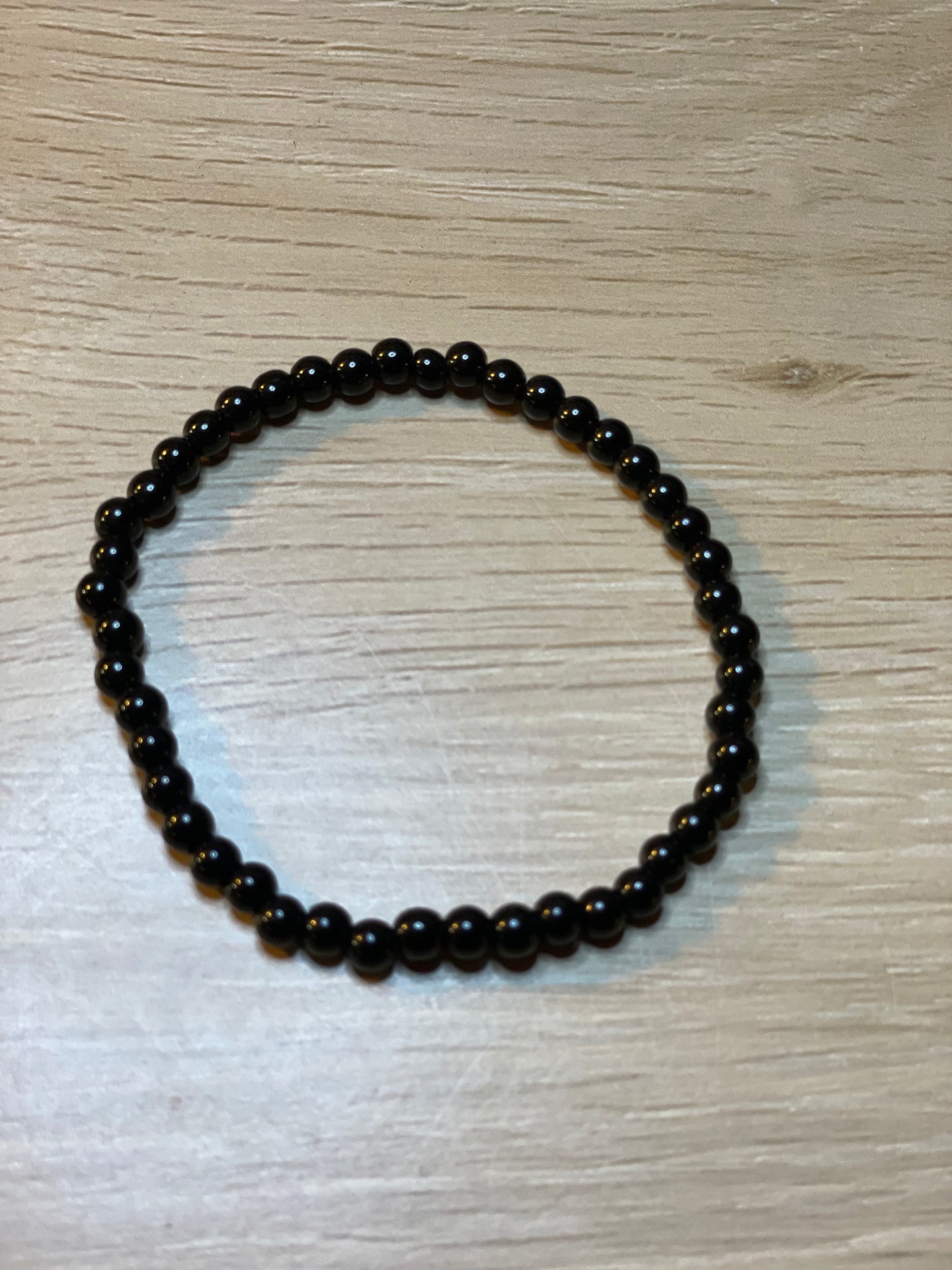 Obsidian Bracelet - 4mm Bead